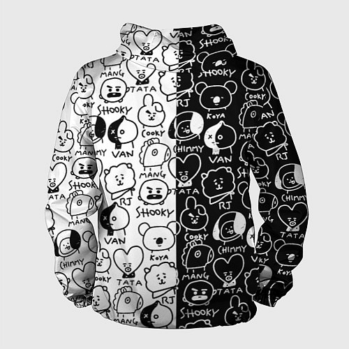 Мужская ветровка Permission To Dance SPLIT BT21 / 3D-Белый – фото 2