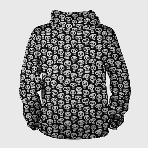 Мужская ветровка Funny skulls / 3D-Черный – фото 2