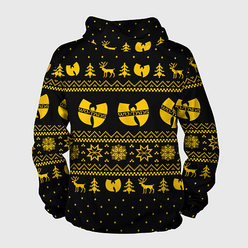 Мужская ветровка НОВОГОДНИЙ СВИТЕР WU TANG CLAN / 3D-Белый – фото 2