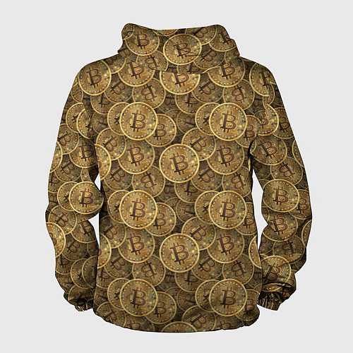 Мужская ветровка Bitcoins / 3D-Черный – фото 2