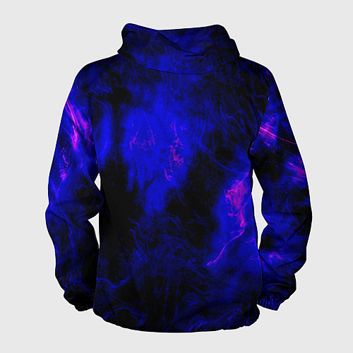 Мужская ветровка Purple Tie-Dye / 3D-Черный – фото 2