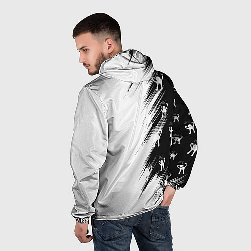 Мужская ветровка Ъуъ съука чб / 3D-Черный – фото 4