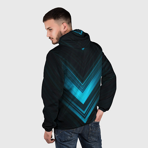 Мужская ветровка Audi sport auto / 3D-Черный – фото 4