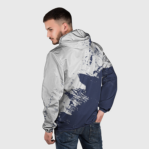 Мужская ветровка Subaru - Текстура / 3D-Черный – фото 4