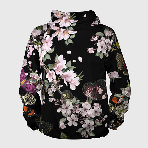 Мужская ветровка Краски весны / 3D-Белый – фото 2