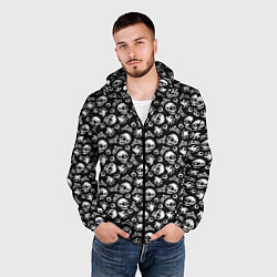 Ветровка с капюшоном мужская Skull Eye Bones Hype, цвет: 3D-черный — фото 2