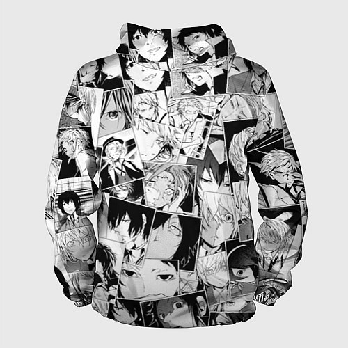 Мужская ветровка Bungo Stray Dogs pattern / 3D-Белый – фото 2