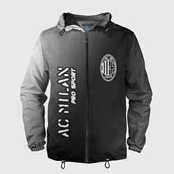 Ветровка с капюшоном мужская AC MILAN AC Milan Pro Sport, цвет: 3D-черный