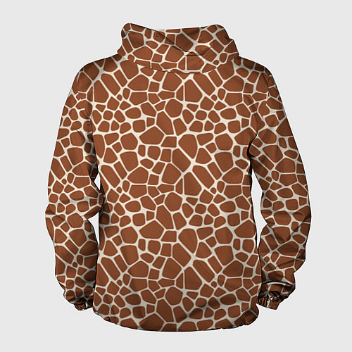 Мужская ветровка Шкура Жирафа - Giraffe / 3D-Белый – фото 2