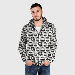 Ветровка с капюшоном мужская Южный парк - персонажи South Park, цвет: 3D-черный — фото 2