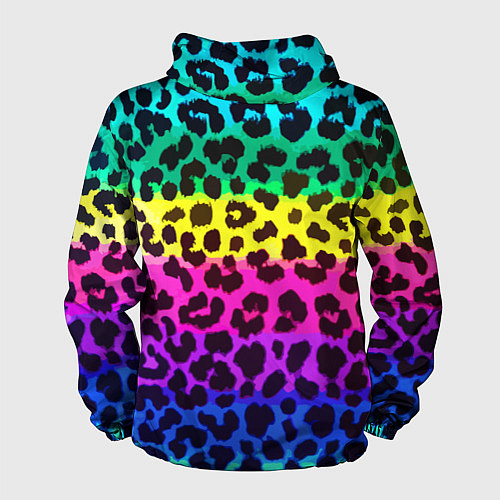 Мужская ветровка Leopard Pattern Neon / 3D-Белый – фото 2