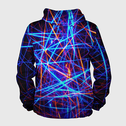 Мужская ветровка Neon pattern Fashion 2055 / 3D-Белый – фото 2