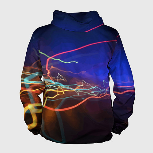 Мужская ветровка Neon vanguard pattern Lightning Fashion 2023 / 3D-Черный – фото 2