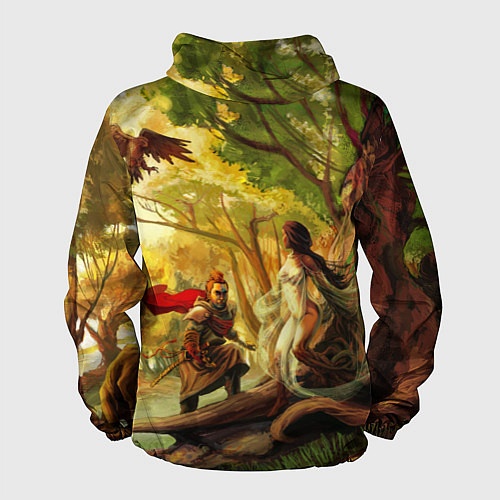 Мужская ветровка Женщина-дерево / 3D-Черный – фото 2