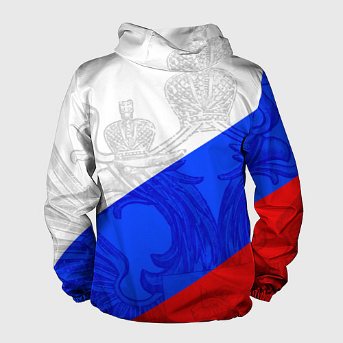 Мужская ветровка RUSSIA - SPORTWEAR - ТРИКОЛОР / 3D-Белый – фото 2