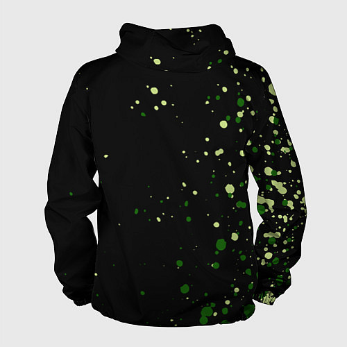 Мужская ветровка Авокадо avocado брызги / 3D-Черный – фото 2