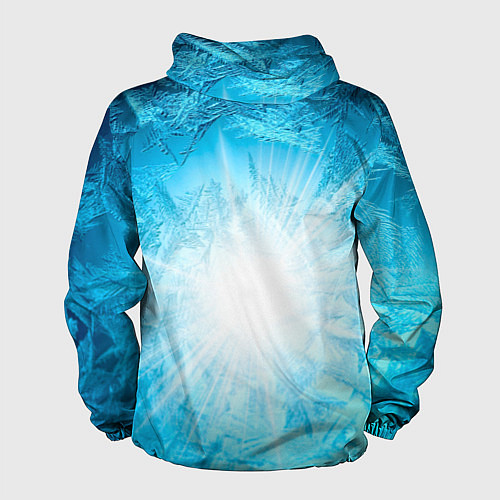 Мужская ветровка IN COLD logo with blue ice / 3D-Белый – фото 2