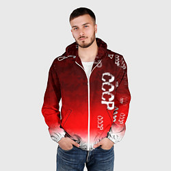 Ветровка с капюшоном мужская Принт с надписью СССР, цвет: 3D-белый — фото 2