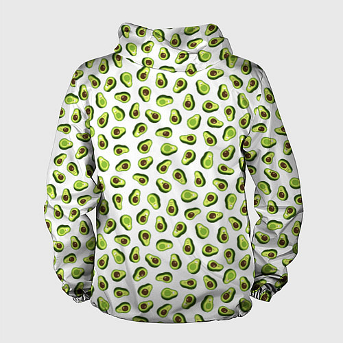 Мужская ветровка Смешное авокадо на белом фоне / 3D-Белый – фото 2