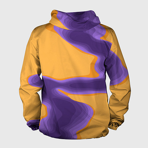 Мужская ветровка Фиолетовая река / 3D-Черный – фото 2