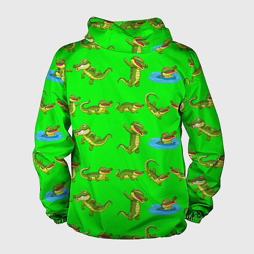 Мужская ветровка CHARMING CROCODILES / 3D-Белый – фото 2