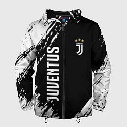 Ветровка с капюшоном мужская Fc juventus фс ювентус, цвет: 3D-черный