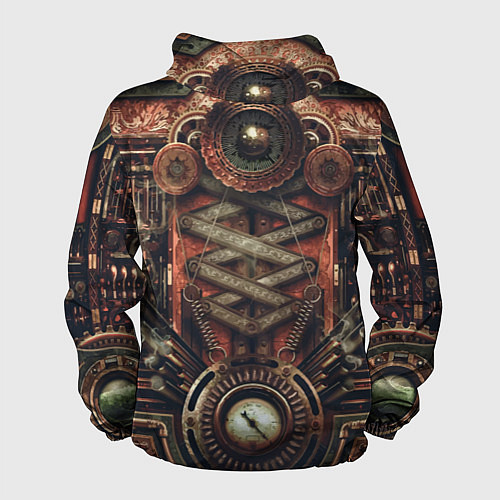 Мужская ветровка Mechanical device in Steampunk Retro style / 3D-Белый – фото 2