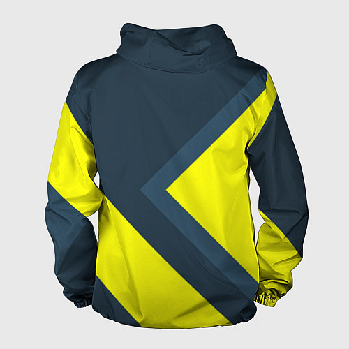 Мужская ветровка Геометрическая Стрелка / 3D-Белый – фото 2