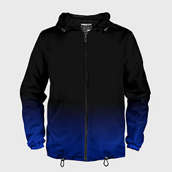 Мужская ветровка Черный с синим градиент