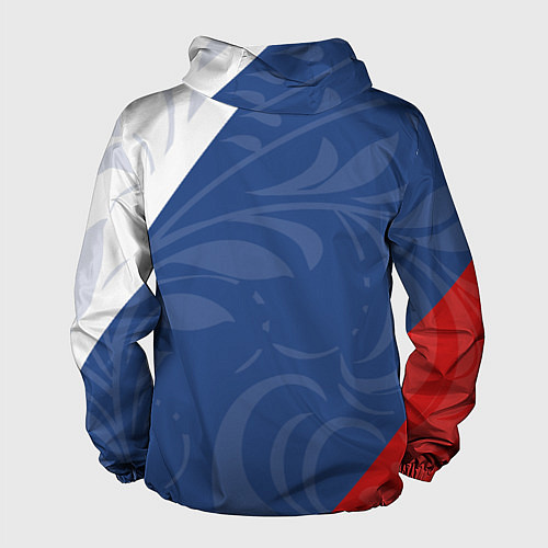 Мужская ветровка СПРТИВНАЯ РОССИЯ - ФЛАГ - ГЕРБ / 3D-Черный – фото 2