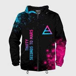 Мужская ветровка Thirty Seconds to Mars Neon Gradient