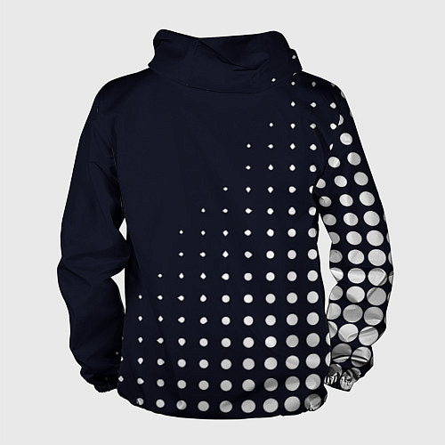 Мужская ветровка Dodge - абстракция кружки / 3D-Черный – фото 2