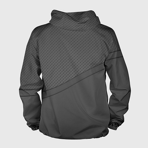 Мужская ветровка Renault - серая абстракция / 3D-Черный – фото 2
