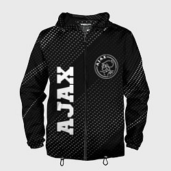 Мужская ветровка Ajax sport на темном фоне: надпись, символ