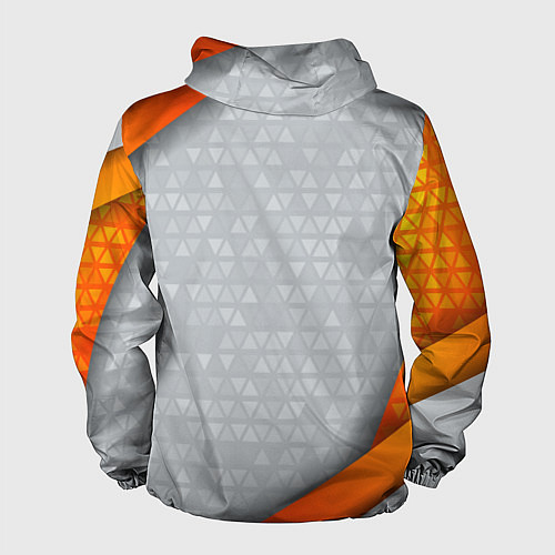 Мужская ветровка Orange & silver Russia / 3D-Черный – фото 2