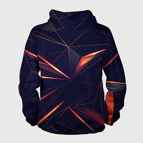 Мужская ветровка Раскаленные грани / 3D-Черный – фото 2