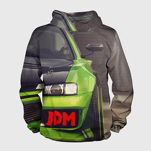 Мужская ветровка JDM машина зеленая тюнингованная / 3D-Белый – фото 2