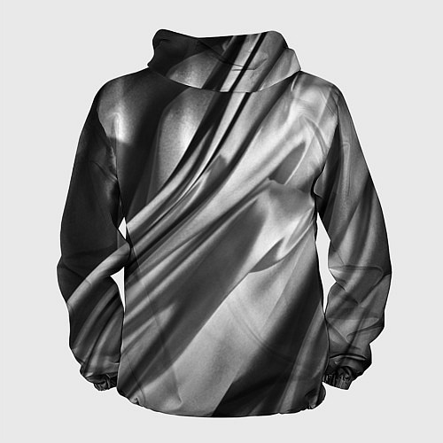 Мужская ветровка Объёмный сатин - текстура / 3D-Белый – фото 2