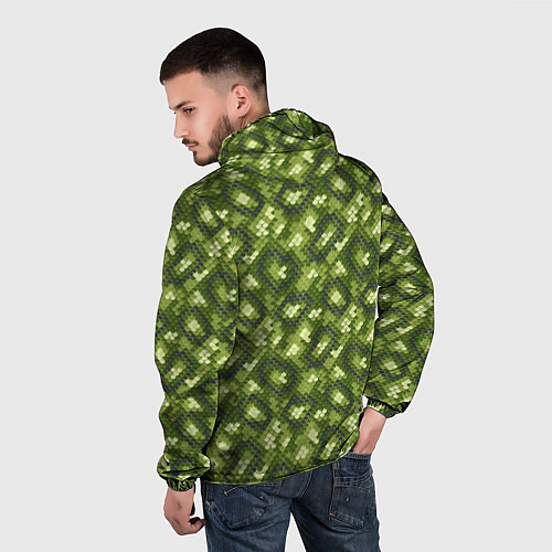 Мужская ветровка Милитари Чешуя / 3D-Черный – фото 4