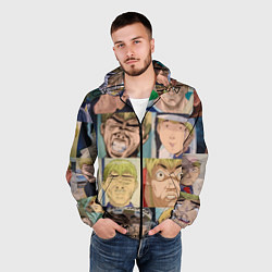 Ветровка с капюшоном мужская Лицо ГТО, цвет: 3D-черный — фото 2