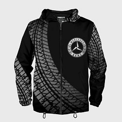 Мужская ветровка Mercedes tire tracks