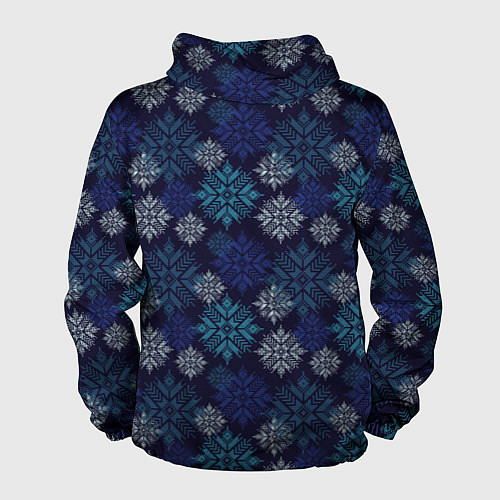 Мужская ветровка Северные узоры / 3D-Черный – фото 2