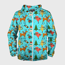 Мужская ветровка Animals on the rink