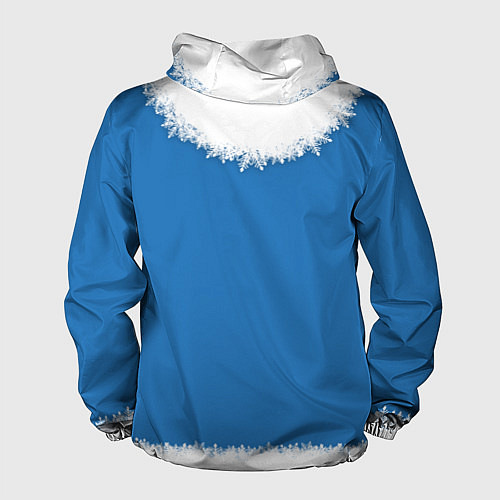 Мужская ветровка Снегурка с косами / 3D-Белый – фото 2