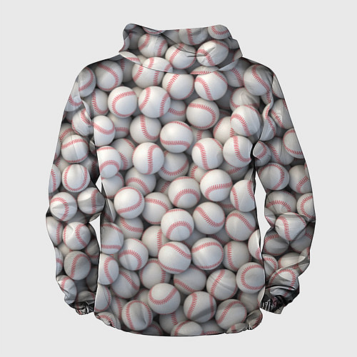 Мужская ветровка Бейсбольные мячи / 3D-Белый – фото 2