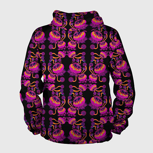 Мужская ветровка Инопланетные цветы / 3D-Черный – фото 2