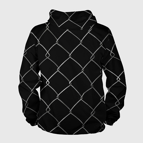 Мужская ветровка Плетеный забор / 3D-Белый – фото 2