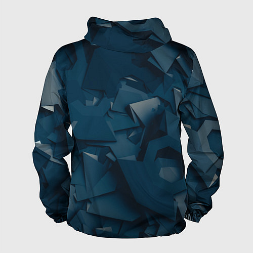 Мужская ветровка Абстрактное множество металлических предметов / 3D-Черный – фото 2