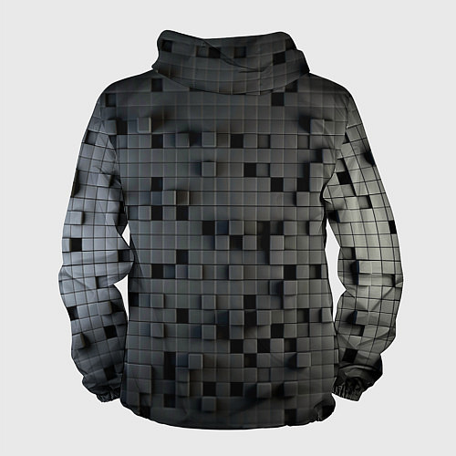 Мужская ветровка Digital pixel black / 3D-Белый – фото 2