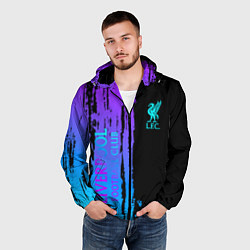 Ветровка с капюшоном мужская Liverpool FC sport, цвет: 3D-черный — фото 2